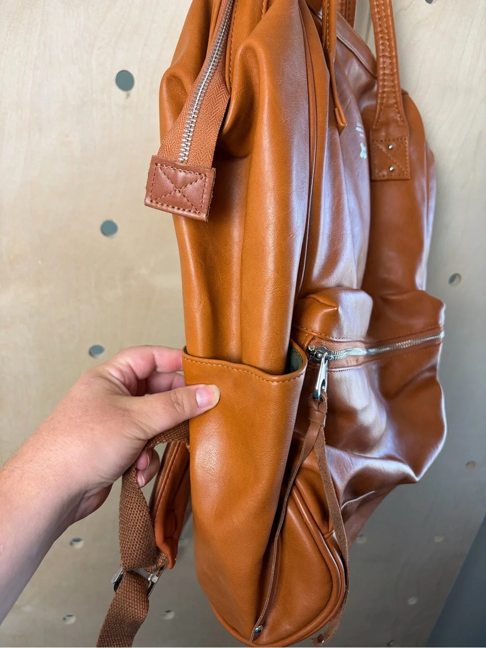 Anello Designed in Japan Smooth Leather Backpack Laptop Storage